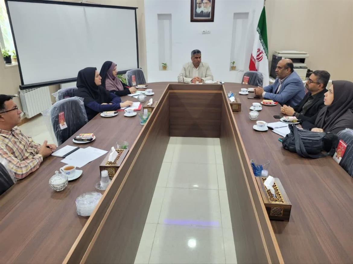 جلسه مشترک دانشگاه علوم کشاورزی و منابع طبیعی خوزستان و شبکه بهداشت و درمان شهرستان باوی 